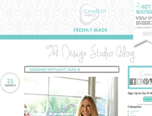 Tablet Screenshot of camelotfabricsblog.com